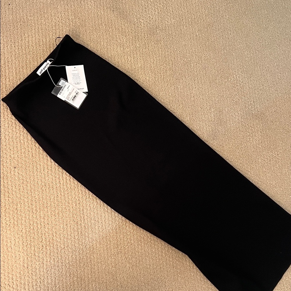 Self-Portrait Black Maxi Skirt